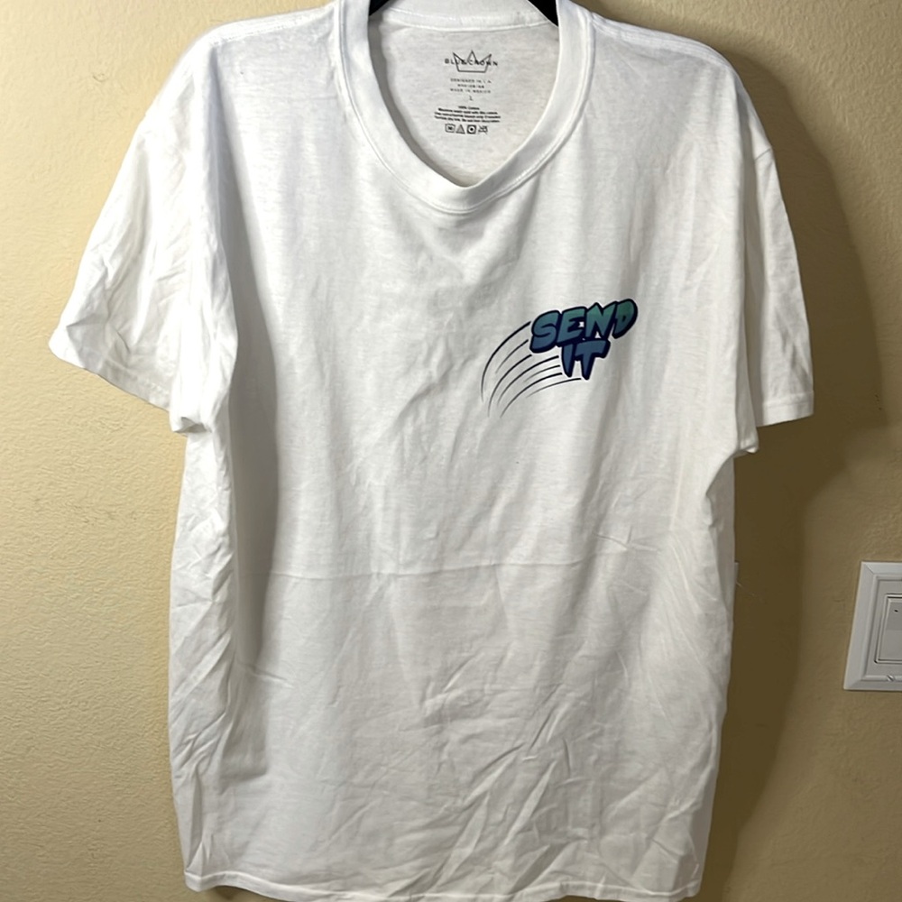 Mens size large white tee shirt